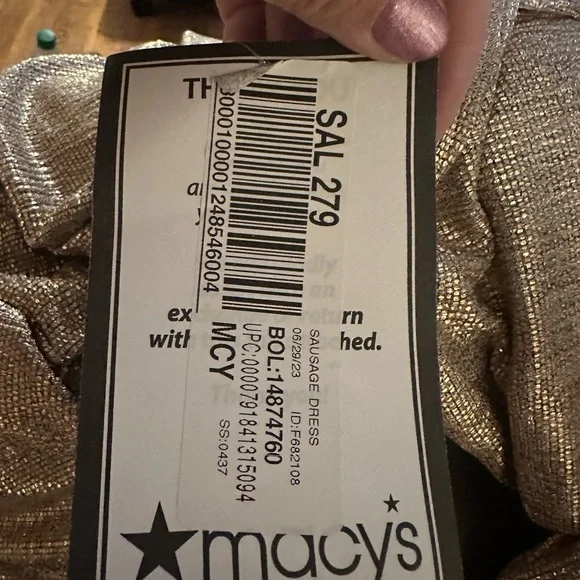 Windsor Vanessa V-Neck plunging Tulle Gown iridescent sequins dots evening Prom - Picture 11 of 13